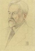 Joseph E.Southall Study for Portrait of Henry W Nevinson LLD.LittD oil painting
